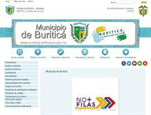 Tablet Screenshot of buritica-antioquia.gov.co